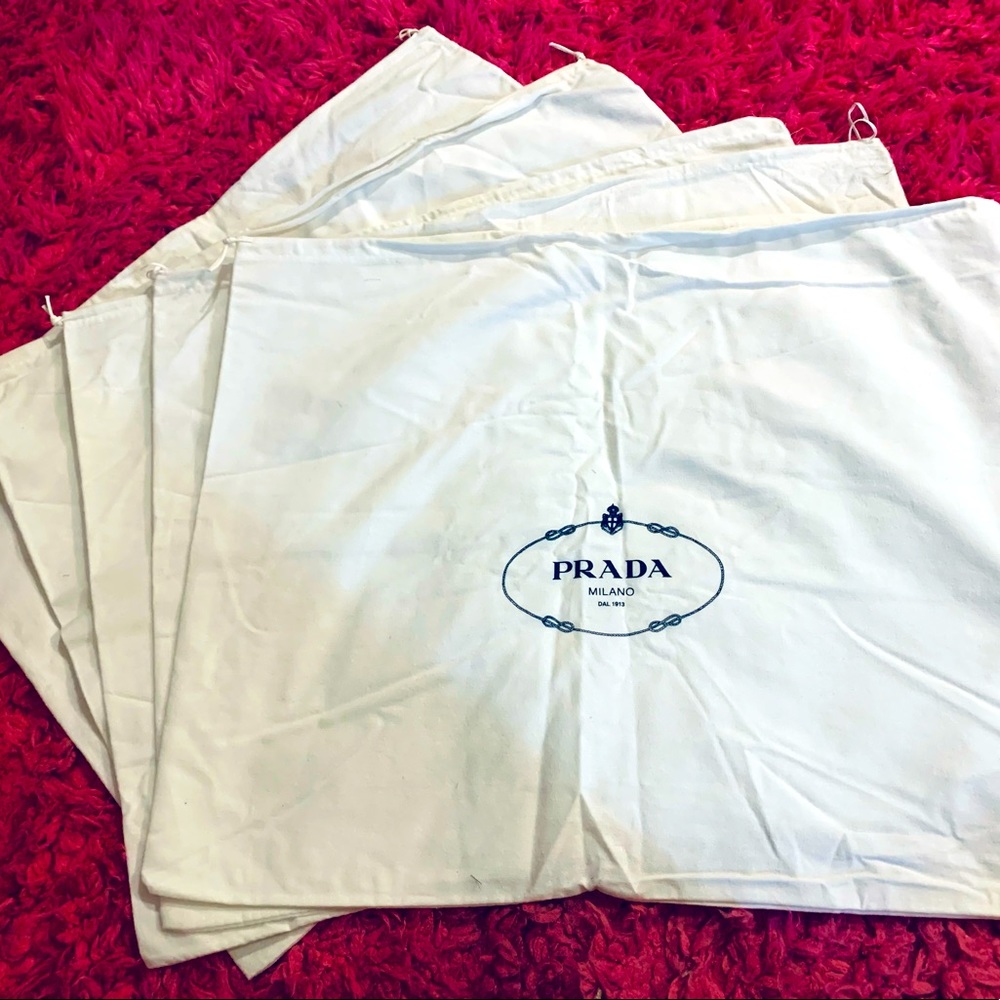 NEW PRADA XL DUST BAG (23” x 19”) x 5 pieces